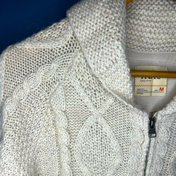 TNA Merino Wool Zip Up Sweater Size Med - Picture 2 of 5